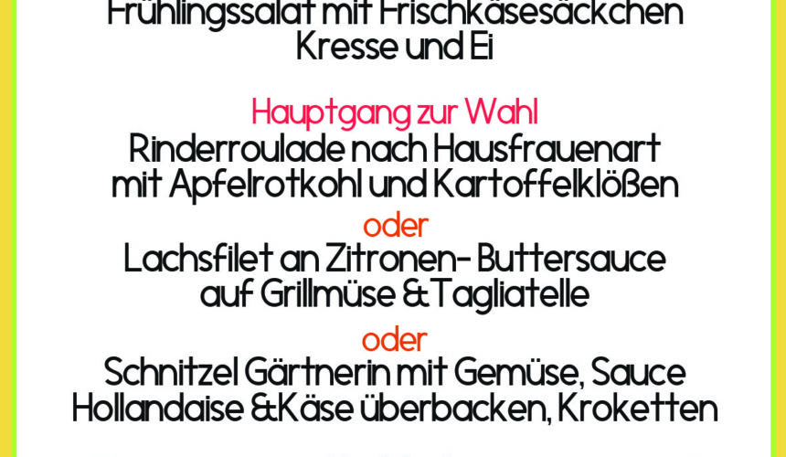Ostermenüs